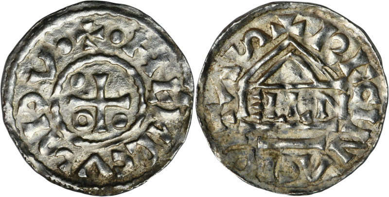 Germany, Bavaria, Regensburg, Heinrich II der Zänker, Denarius Germany, Bavaria,...