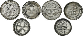 Set, Germany, Saxony, Anonymous Saxon bishops, Cross denarius, 11th century (3 pcs.)