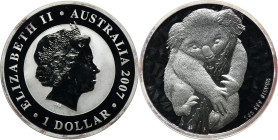 Australia, Elizabeth II, 1 Dollar 2007 - Koala