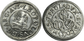 Austria, Leopold V, 3 Kreuzer Hall no date