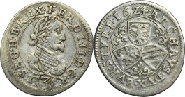 Austria, Ferdinand II, 3 Kreuzer Graz 1624