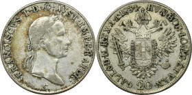Austria, Franz II, 20 Kreuzer Prague 1834