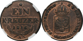 Austria, Franz II, 1 Kreuzer Wien 1816 A - NGC AU DETAILS