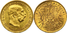 Austria, Franz Josef I, 10 Corona Wien 1911