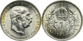 Austria, Franz Joseph I, 1 Korona Wien 1914