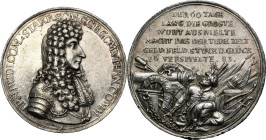 Austria, Count Ernst Rüdiger von Starhemberg, Medal Siege of Vienna and victory over the Turks 1683 - RARE