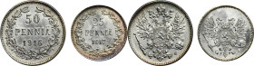 Set, Finland, Autonomy, Nicholas II, Penniä (2 pcs.)