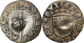 France, Duchy of Lorraine, 1 Sol Nancy with countermark