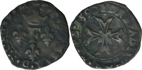 France, Principality of Dombes, François de Bourbon, Liard Trévoux 1590 - ex. Dr. Max Blaschegg ex. Blaschegg