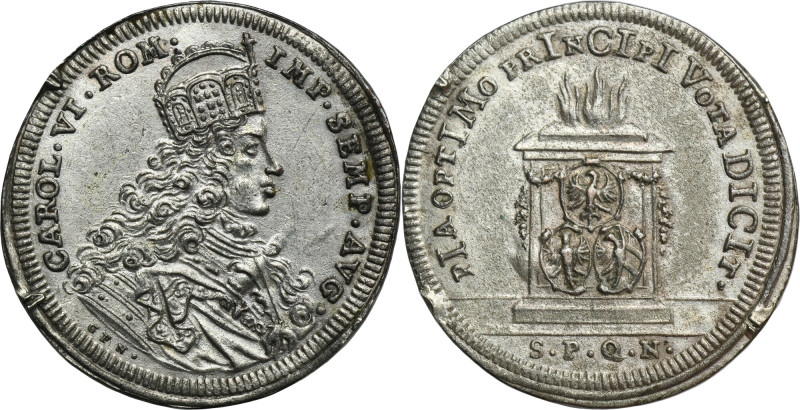 Germany, City of Nurnberg, Karl VI, Silver Ducat 1712 Issue struck in silver as ...