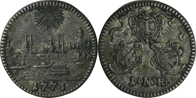 Germany, City of Nürnberg, 1 Kreuzer 1773 N Reference: Kellner 383
Grade: VF 
...