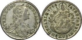 Hungary, Maria Theresia, 15 Kreuzer Kremnitz 1748 KB