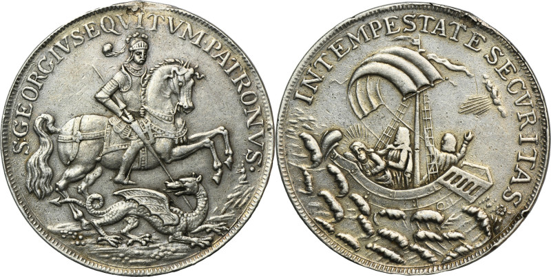 Hungary, Medallion with St. George slaying the dragon Medallion with Saint Georg...