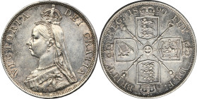 Great Britain, Victoria, Double florin (4 Shillings) London 1890