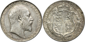 Great Britain, Edward VII, 1/2 Crown London 1902