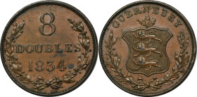 Great Britain, Guernsey, Victoria, 8 Doubles Handsworth 1834