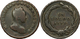 Italy, Duchy of Milan, Maria Theresia, 1 Soldo Wien 1779 W