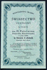 5% Państwowa Pożyczka Konwersyjna 1924, świadectwo ułamkowe 3 zł