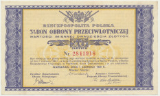 3% Bon Obrony Przeciwlotniczej 20 zł 1939