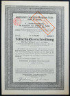 Gewerkschaft Consolidirte Wenceslaus Grube, obligacja 1923