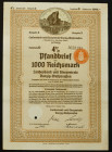 Gdańsk, Landesbank und Girozentrale, 4% list zastawny, 1.000 marek 1941