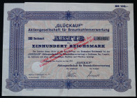 'Glückauf' Aktiengesellschaft für Braunkohlenverwertung, 100 marek 1937