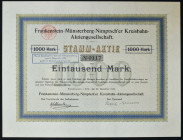 Frankenstein-Münsterberg-Nimptsch'er Kreisbahn AG, 1.000 marek 1910