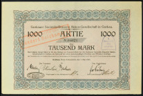 Gorkauer Societäts Brauerei, akcja 1.000 marek 1923