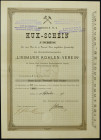 KUX-SCHEIN Liebauer Kohlen Verein, Kopalnia Lubawka, 1 kuks 1875