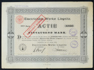 Legnica, Electricitäts-Werke, 1.000 marek 1898