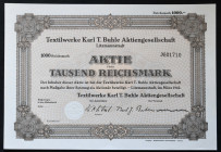 Łódź, Textilwerke Karl T. Buhle AG, 1.000 marek 1942