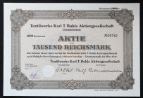 Łódź, Textilwerke Karl T. Buhle AG, 1.000 marek 1942