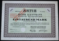 Meyer Kauffmann Textilwerke AG, 1.000 marek 1922