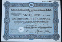 Schlesische Elektricitäts und Gas AG, 200 marek 1927