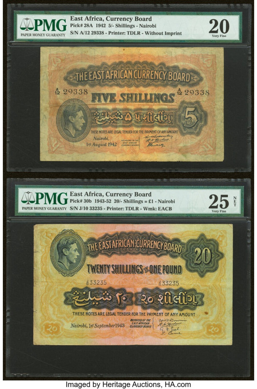 East Africa East African Currency Board 5 Shillings; 20 Shillings = 1 Nairobi 1....