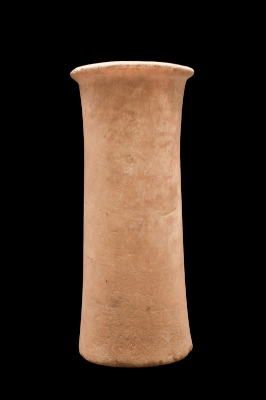 TALL EGYPTIAN LARGE ALABASTER VESSEL
Old Kingdom, Dynasty 5 to 6, Ca. 2454-2143...