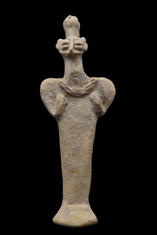 WESTERN ASIATIC TERRACOTTA IDOL
Ca. 3rd millennium BC. 
A standing figure of a...