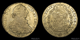 Santiago. Carlos IV. 8 Escudos 1780 DA. KM27