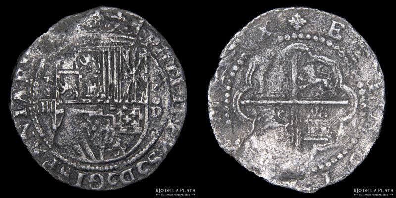 Lima (Perú) Felipe II (1556-1598) 4 Reales 1577-88 D. Ensayador: Diego de la Tor...