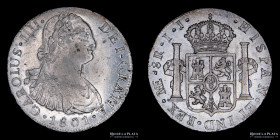 Lima. Carlos IV. 8 Reales 1801 IJ. KM97