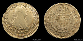 Popayan. Carlos IV. 1 Escudo 1807 JF. KM56.1