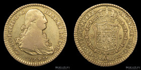Mexico. Carlos IV. 2 Escudos 1791 FM. KM132