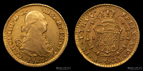 Mexico. Carlos IV. 1 Escudo 1808 TH. KM120