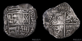 Potosi. Felipe III. 8 Reales 1616-17 M. Macuquina CJ 7.5.2