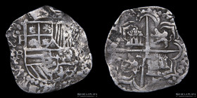 Potosi. Felipe III. 4 Reales 1602-13 R. Macuquina. CJ 8.2.2