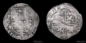 Potosi. Felipe IV. 8 Reales 1638 TR. Macuquina. CJ 13.18.1