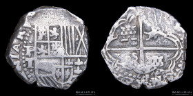 Potosi. Felipe IV. 4 Reales 1622-48 T. Macuquina CJ 14