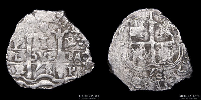 Potosí. Carlos II (1665-1700) 1 Real 1678 E. Macuquina. AG.930; 20mm; 2.01g. CJ ...