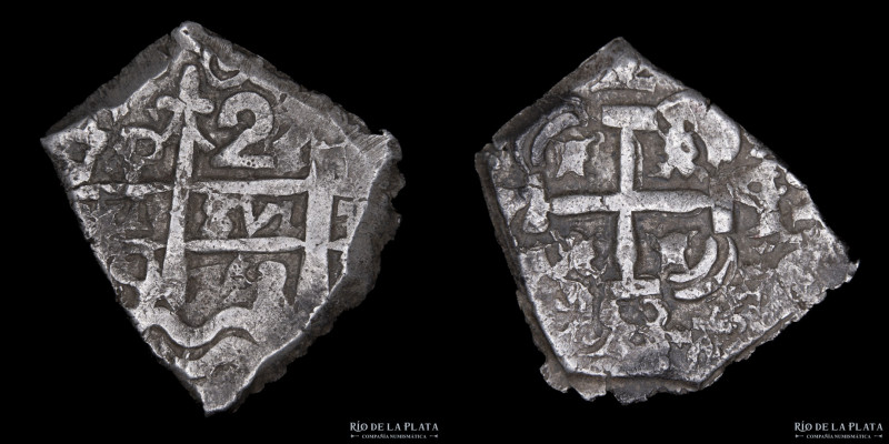 Potosí. Fernando VI (1746-1759) 2 Reales 1753 Q. Macuquina. AG.917; 27mm; 6.92g....