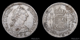 Potosi. Carlos III. 1 Real 1775 JR. CJ 66.3.1